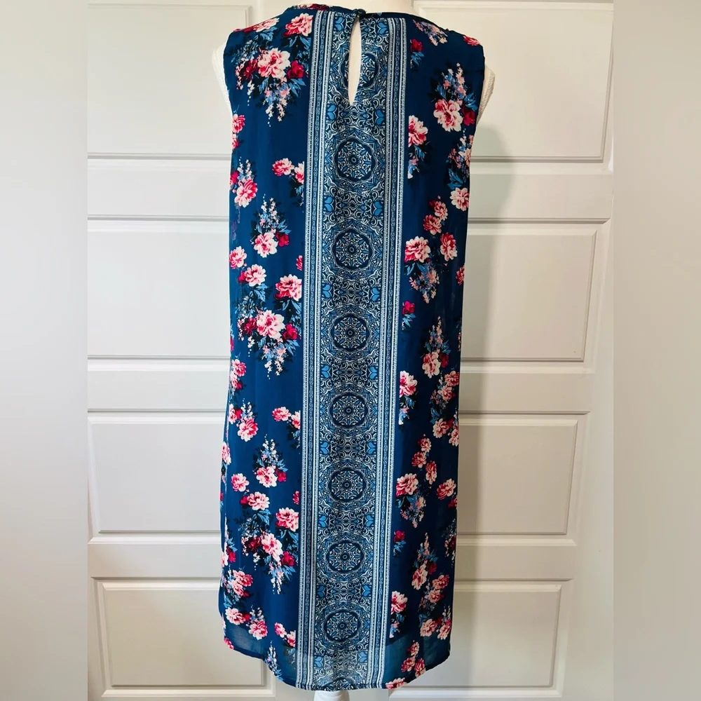 C‎ Floral Print Sleeveless Dress Ladies Summer Casual Sun Dress Medium